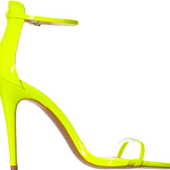 Qupid Women Yellow Neon Patent - Picture 1 of 5